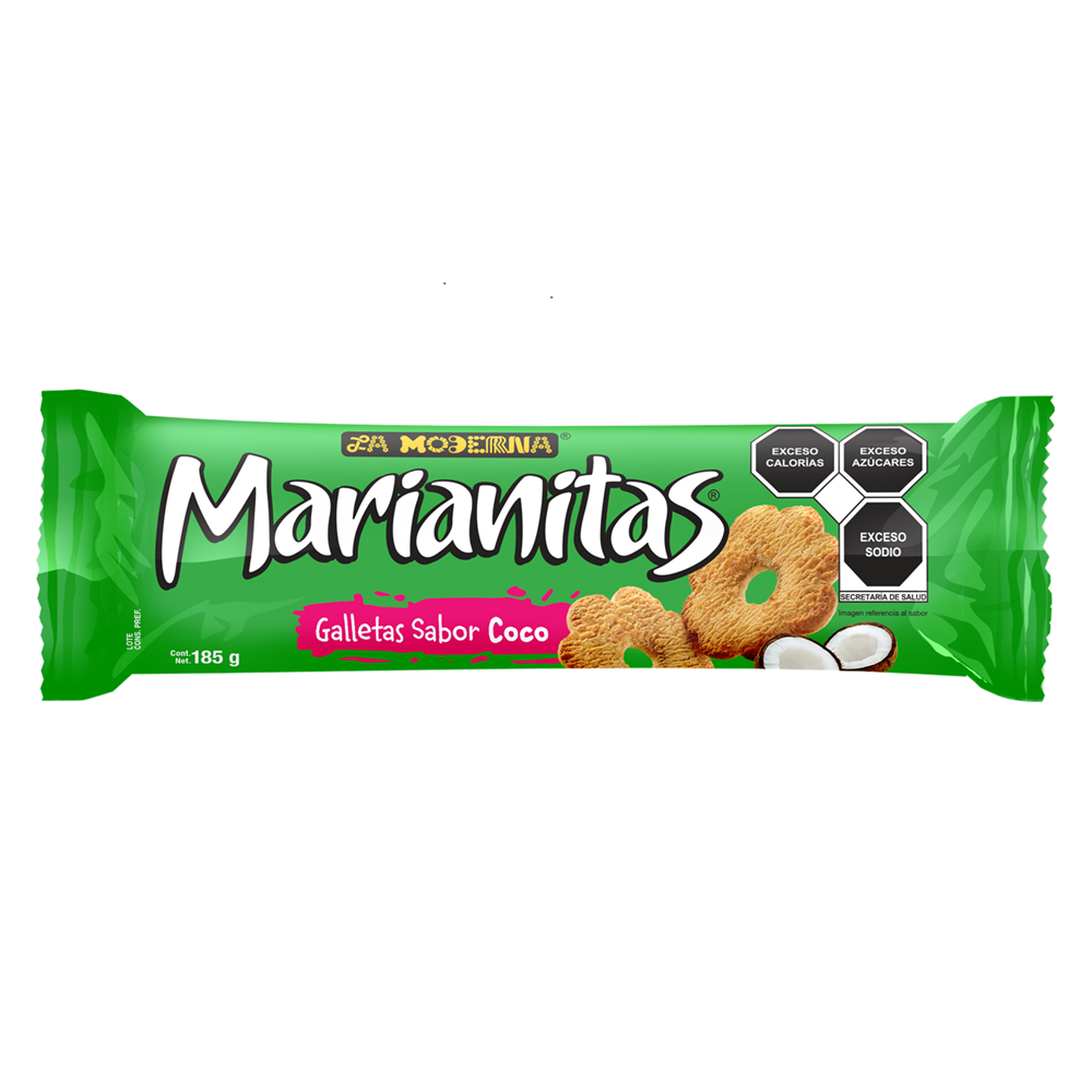 Galletas Marianitas Coco La Moderna 185 G