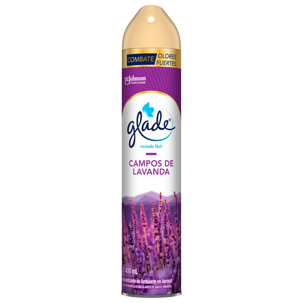 Aromatizante Glade Aerosol 400 ml Campos Lavanda