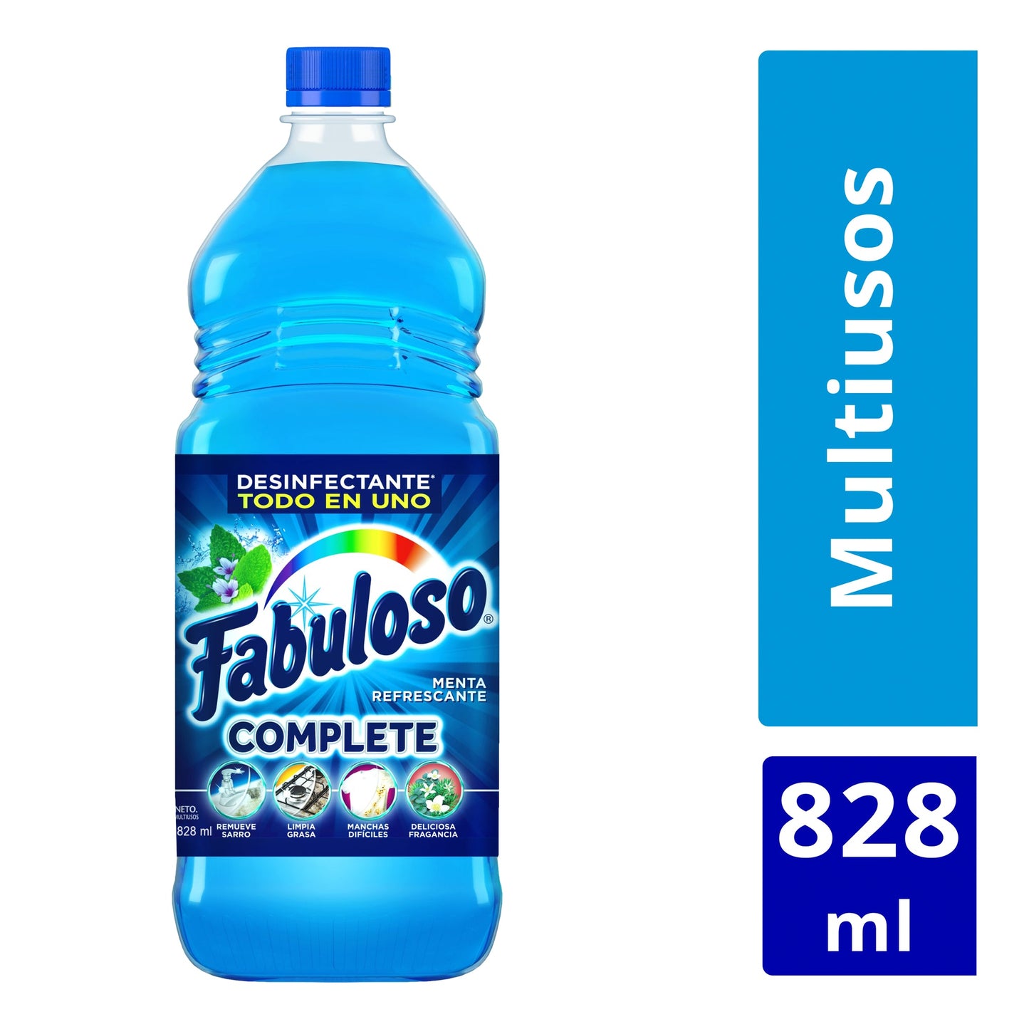 Limpiador Líquido Multiusos Fabuloso Complete Menta Refrescante 828 ml