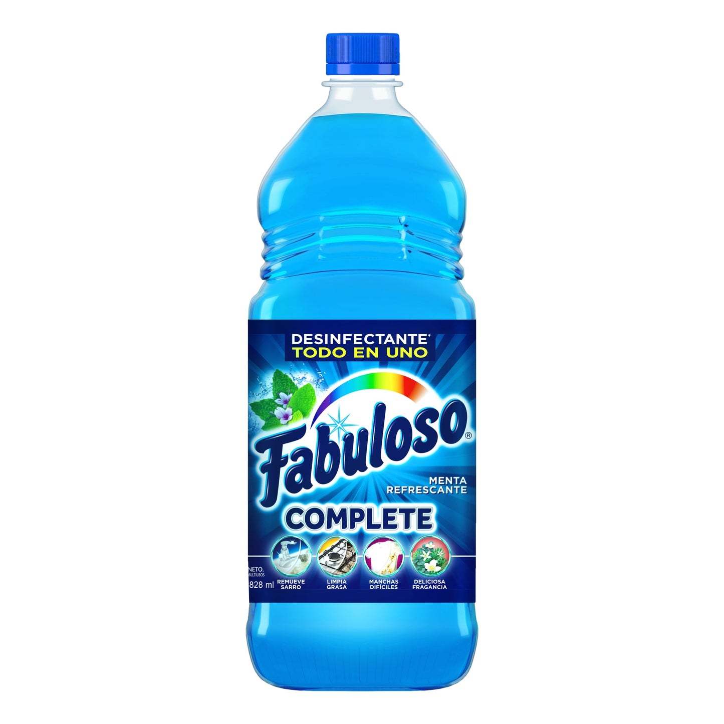 Limpiador Líquido Multiusos Fabuloso Complete Menta Refrescante 828 ml