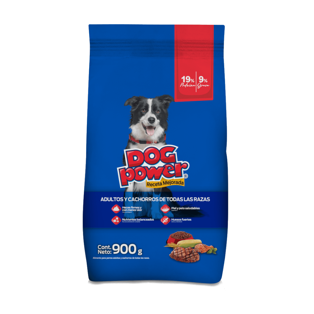 Power Azul Croqueta para Perro 900 gr