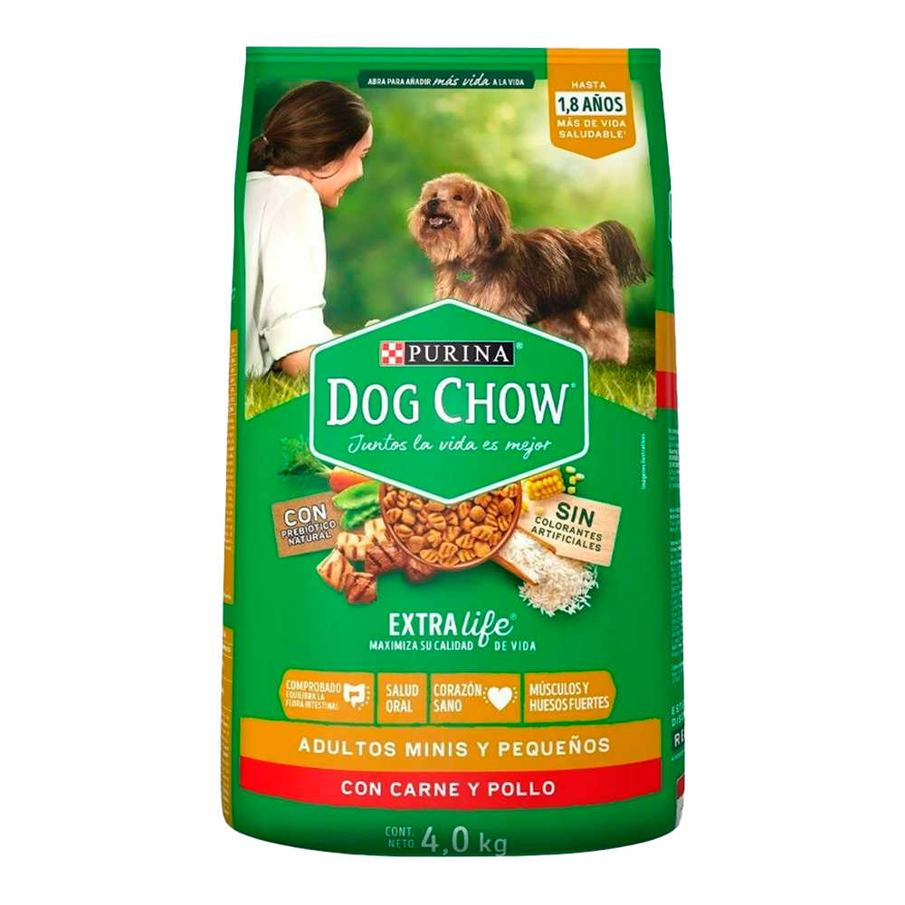 Dog Chow Croqueta 4 Kg para Perro Adulto razas Pequeñas