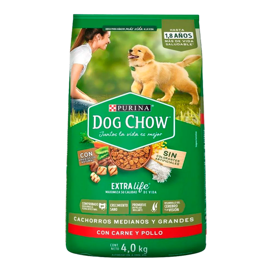 Dog Chow Croqueta 4 Kg para Perro Adulto razas Grandes y Medianas
