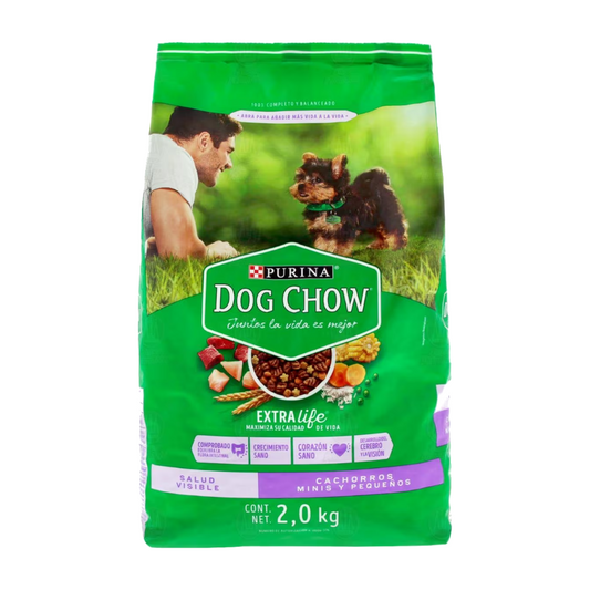 Dog Chow Croqueta 2 Kg para Perro Cachorro razas Pequeñas