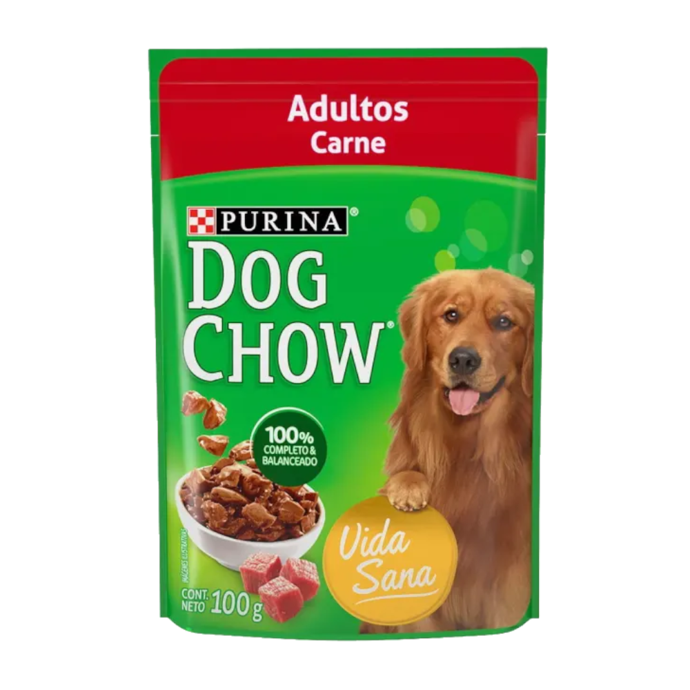 Dog Chow Pouch Res 100 gr para Perro Adulto
