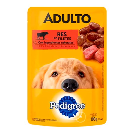 Pedigree Pouch 100 gr Res Alimento Húmedo para Perro Cachorro