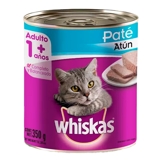 Whiskas Lata 350 gr Atun Alimento Humedo para Gato