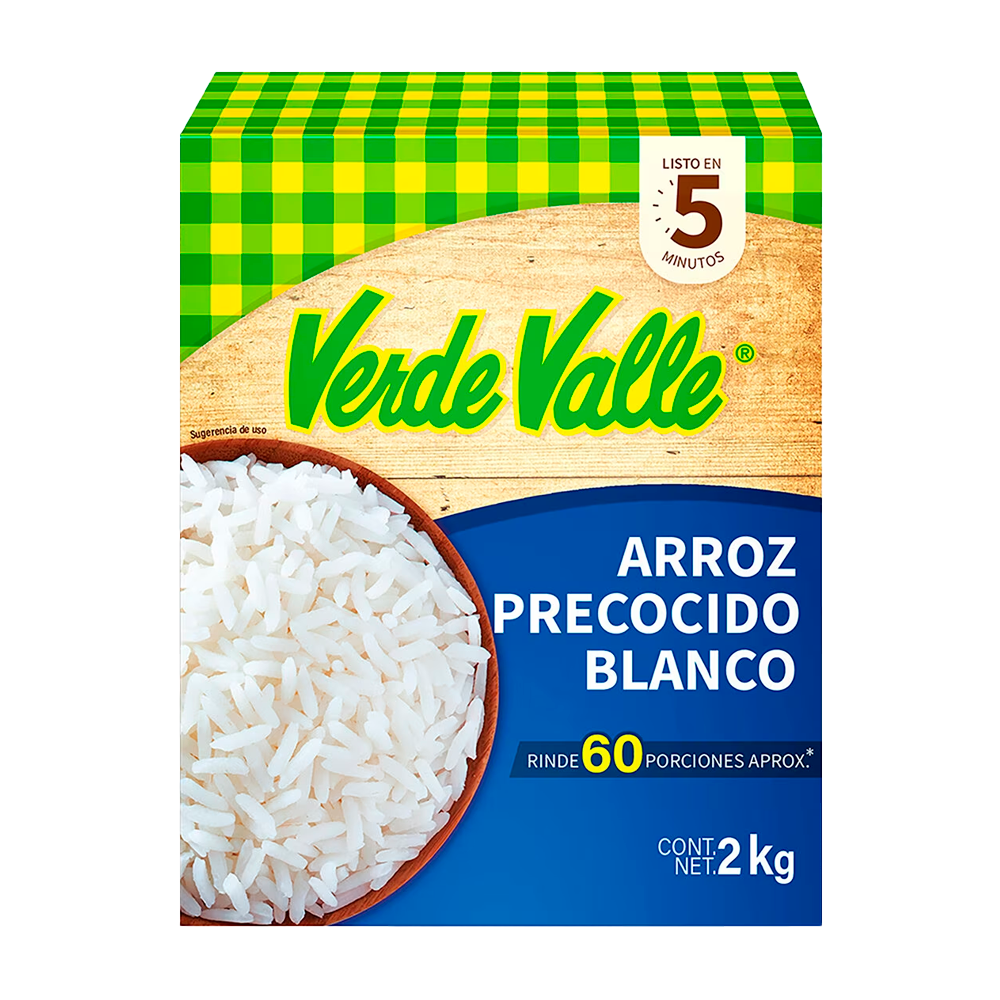 Arroz Verde Valle Instantáneo 2 Kg Precocido