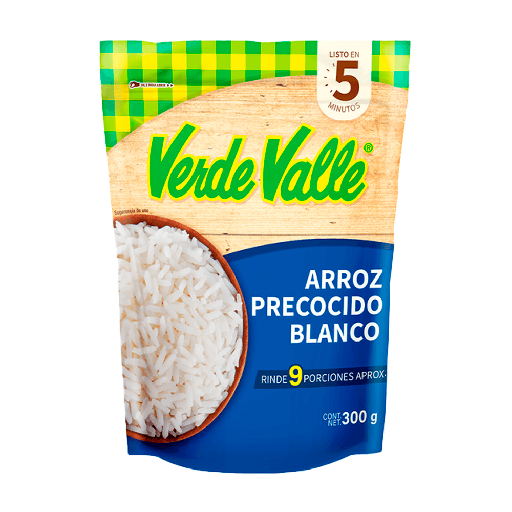 Arroz Verde Valle Instantaneo 300 gr Precocido