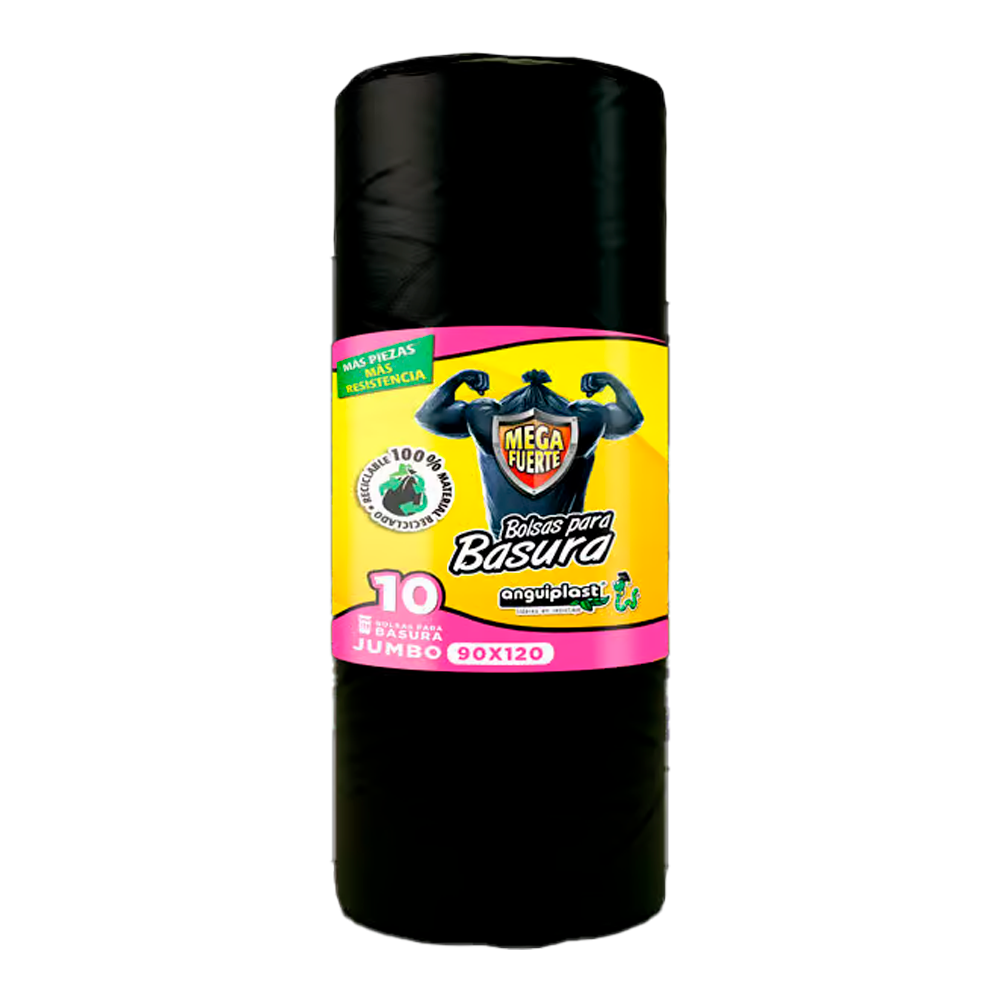 Bolsa para Basura Rollo Anguiplast 90X120 Jumbo 10 piezas