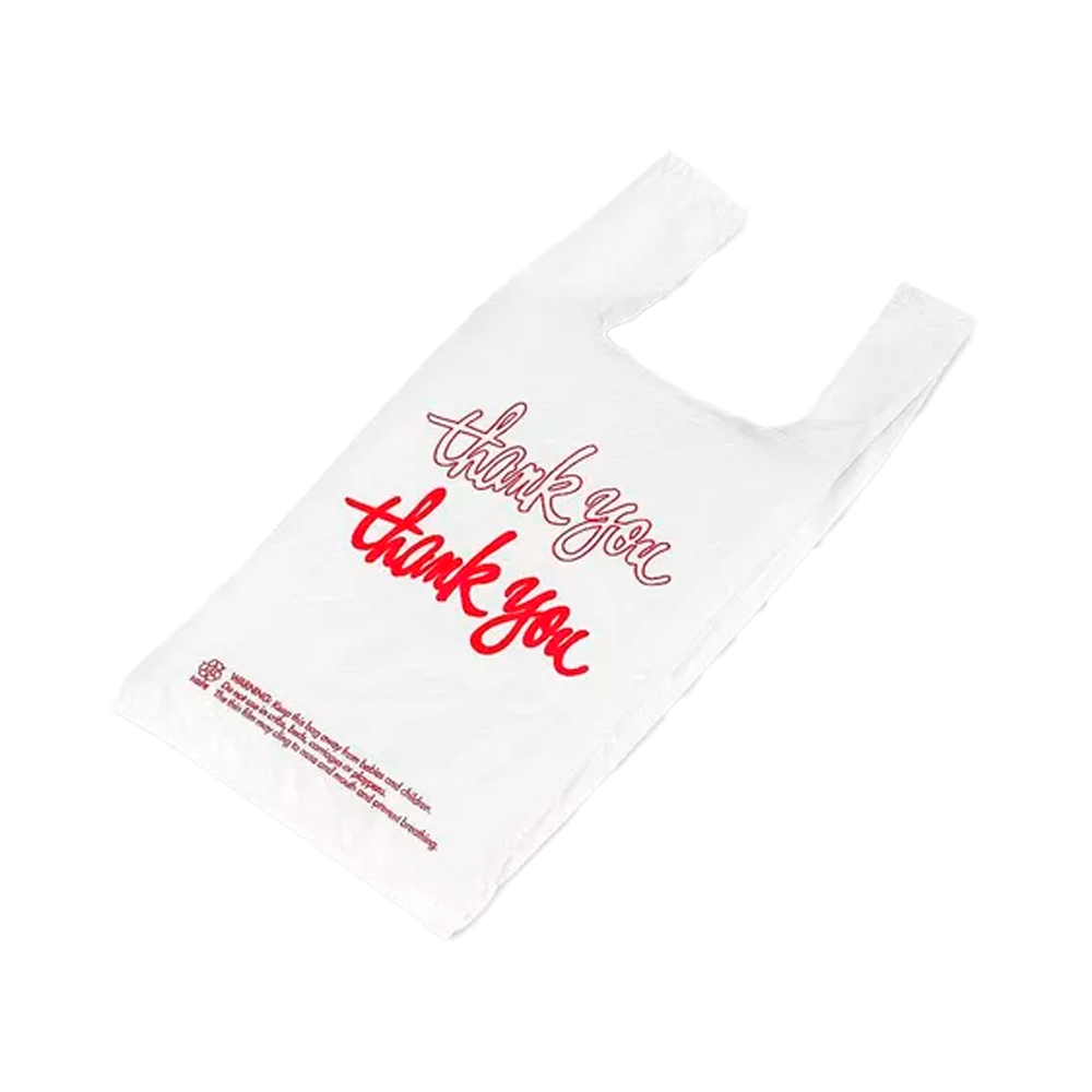 Bolsa Camiseta Impresa "Thanks" Miss Print 630 piezas