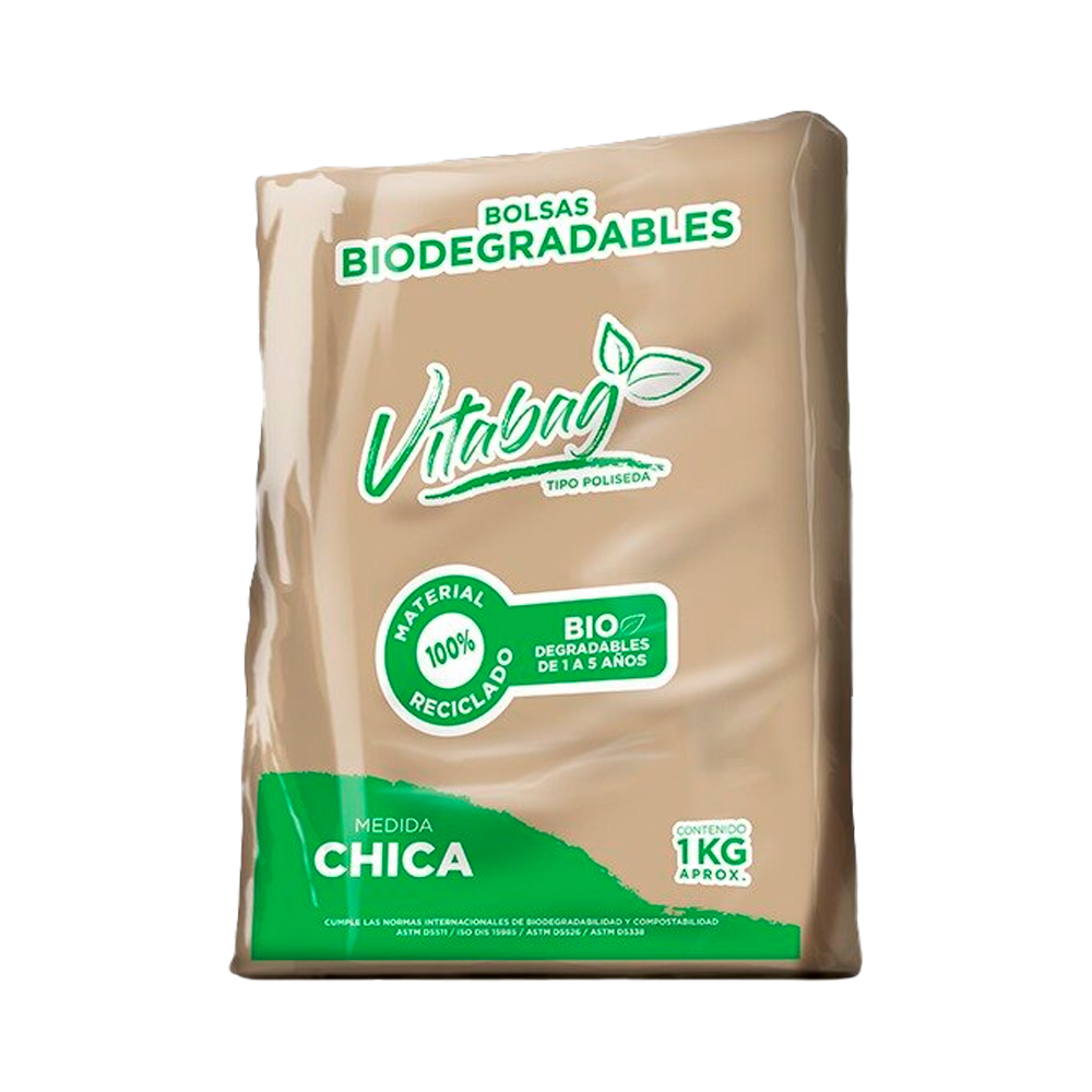 Bolsa Camiseta Vitabag Biodegradable Papel Chica 1 kg