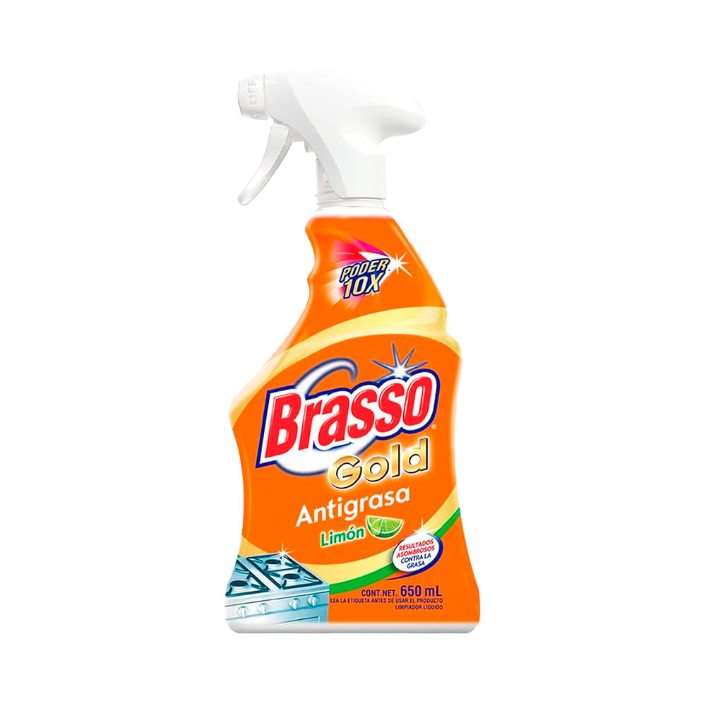 Brasso Antigrasa 650 ml Naranja Gat.