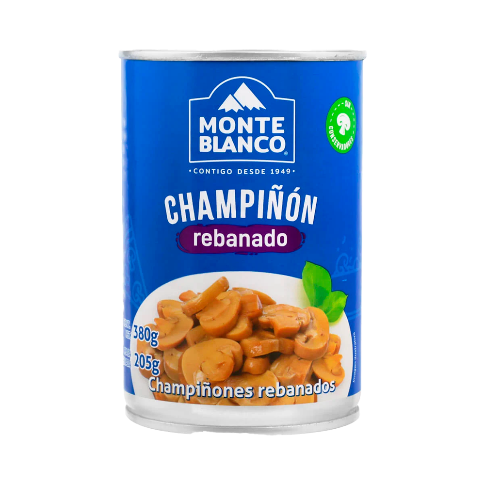 CHAMPIÑON MONTEBCO REBANADO 380