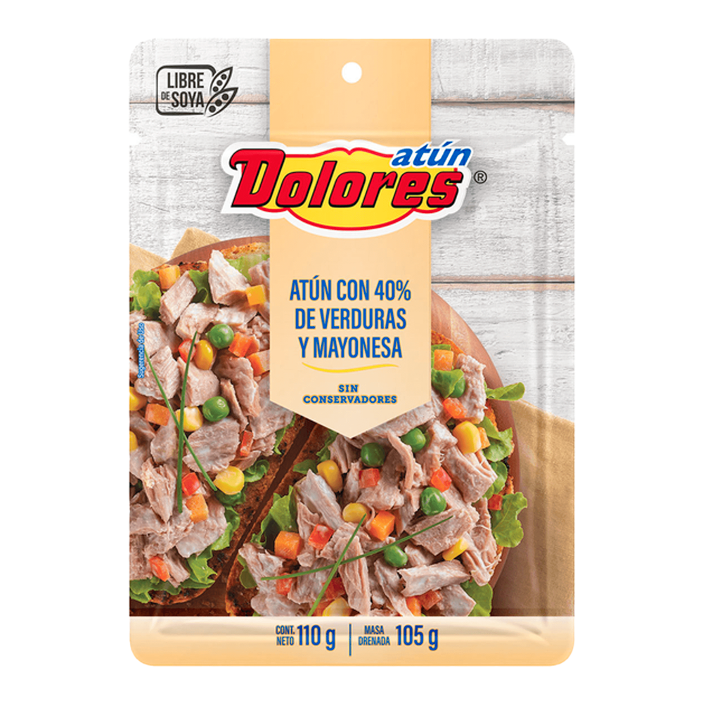 ENS. ATUN DOLORES C/MAYONESA POUCH 110 GRS