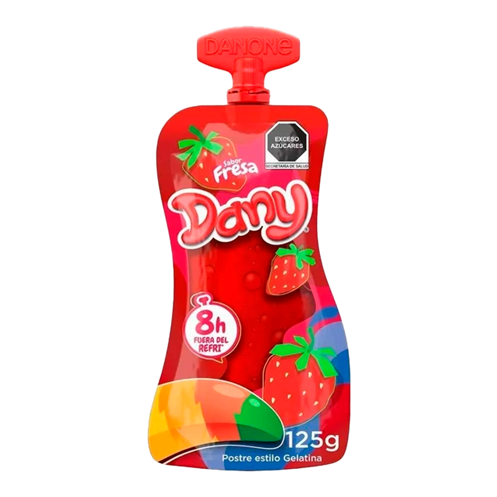 GELATINA DANY POUCH FRESA 125 GRS