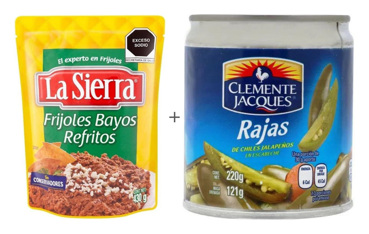 Promo Frijoles La Sierra y Rajas Clemente Jacques 25% de descuento