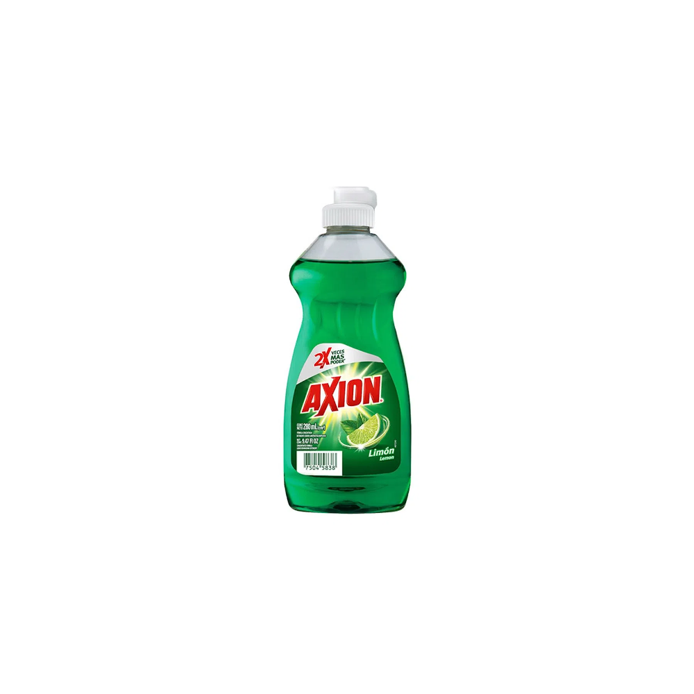 Detergente Lavatrastes Líquido Axion Limón de 280 ml
