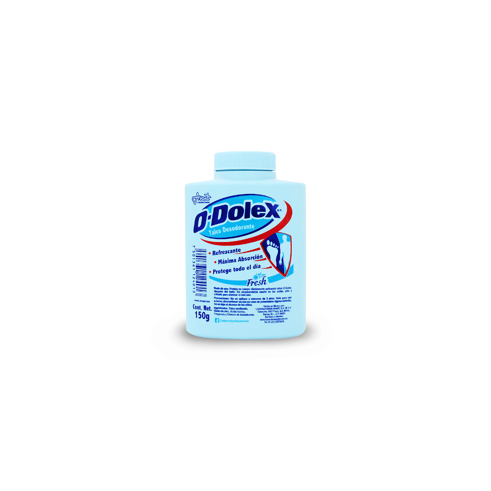 TALCO PIES ODOLEX AZUL