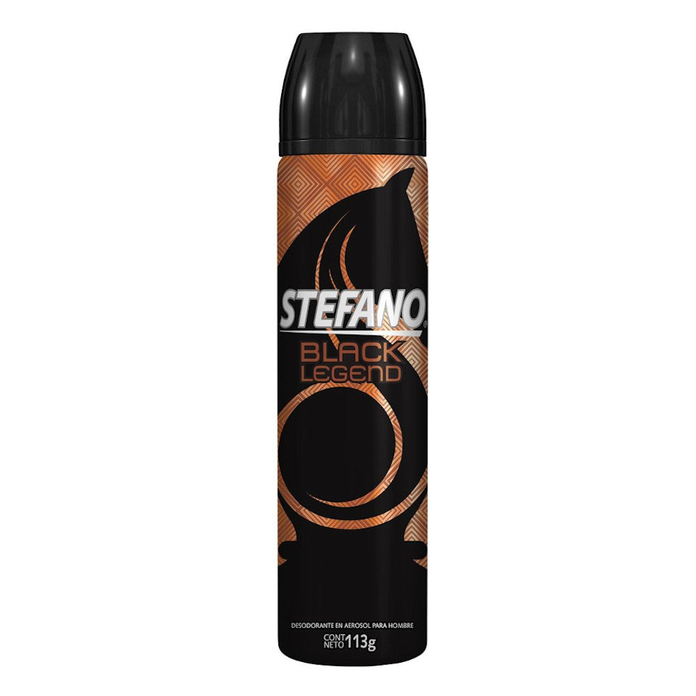 Desodorante Stefano Black Legend en Aerosol de 159 ml