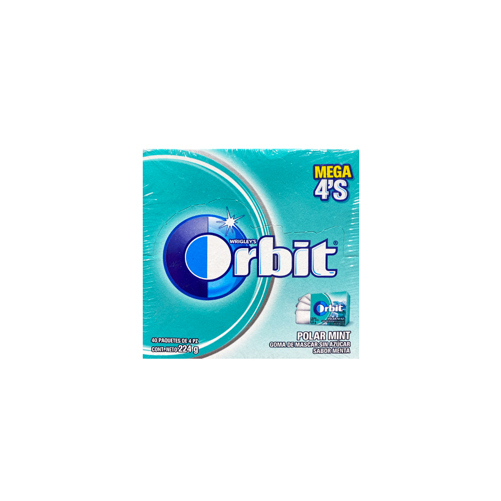 D CHICLE ORBIT 4 S POLAR MINT (24)