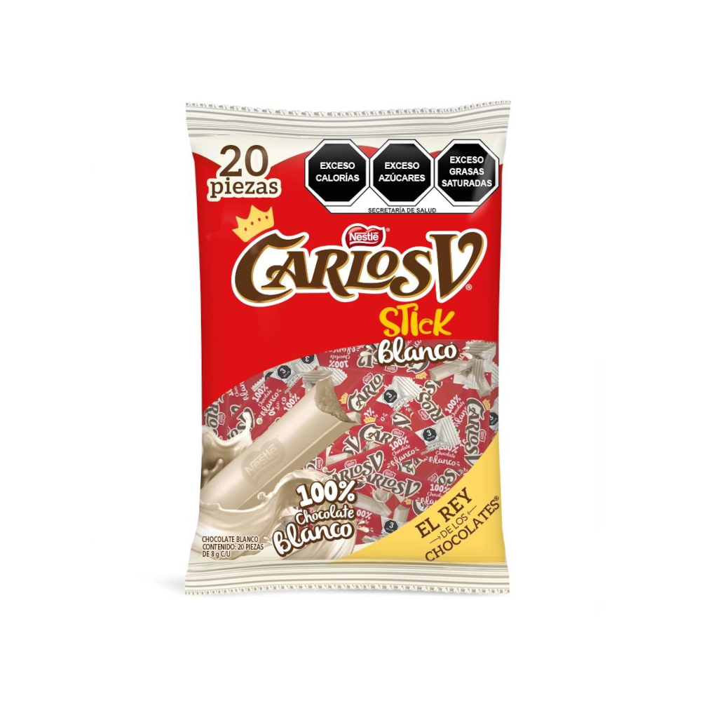 D CH. NESTLE CARLOS V STICK BLANCO 20