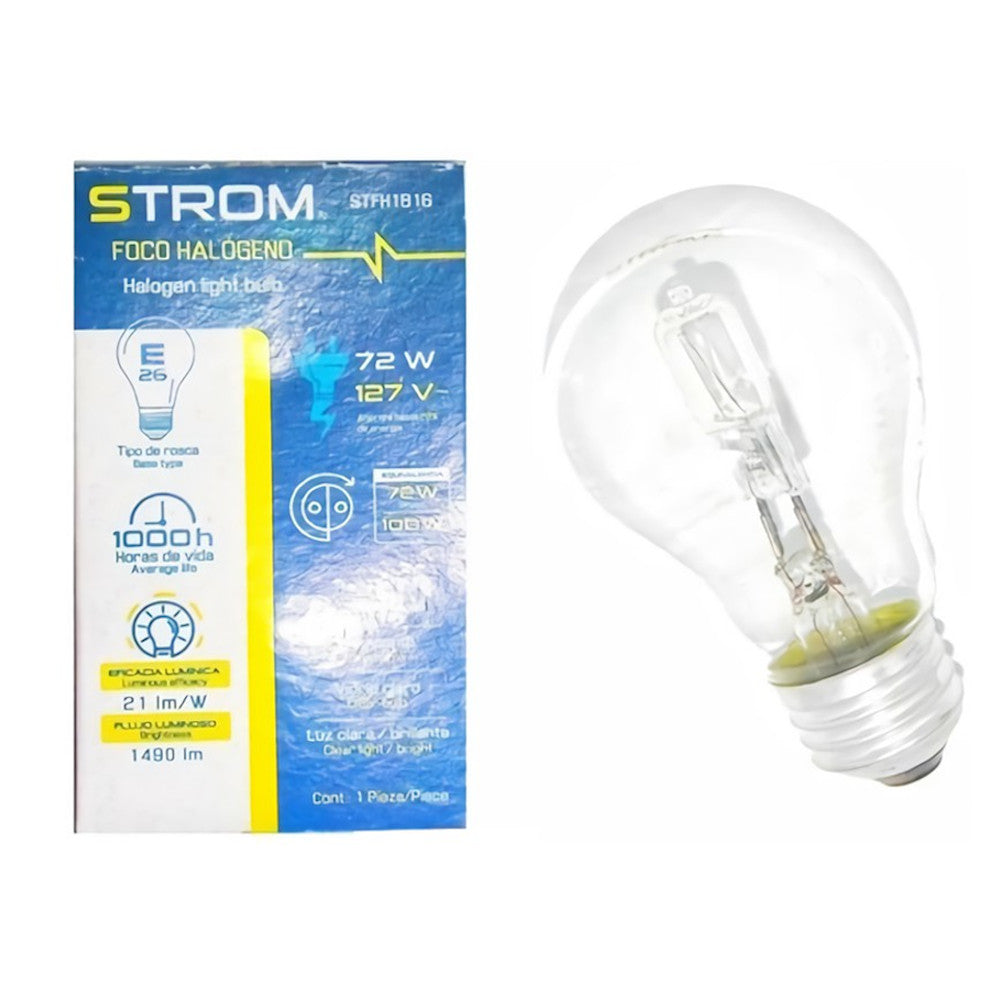 FOCO HALOG. "STROM" 72W (BOMBILLA)