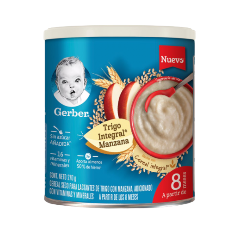 GERBER CER. F3 TRIGO INT. MANZANA (LATA) 270