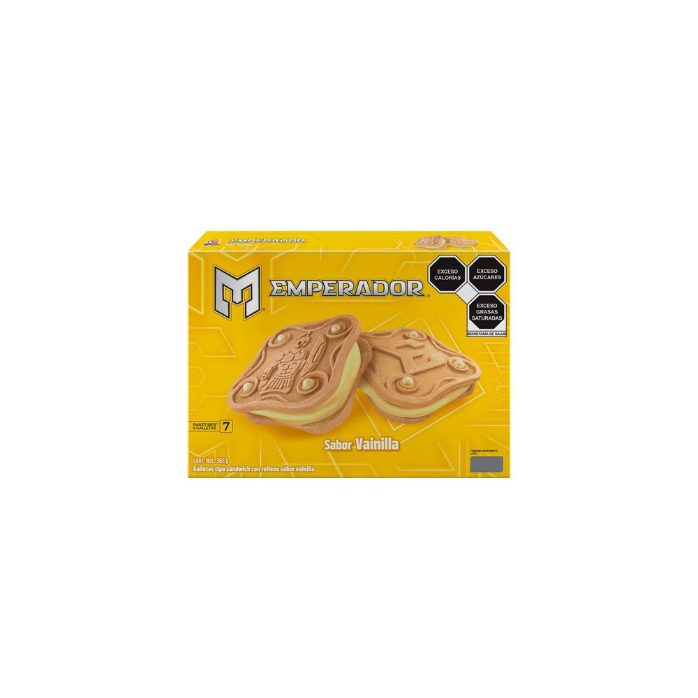 Galletas de vainilla Emperador 7 paketines de 6 galletas c/u