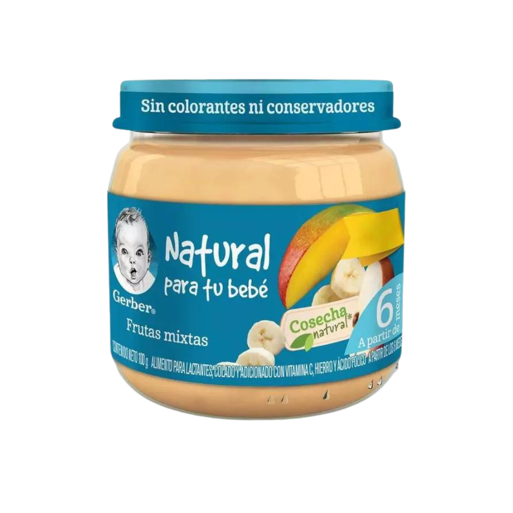 Papilla Gerber Cosecha Natural Frutas Mixtas 100g