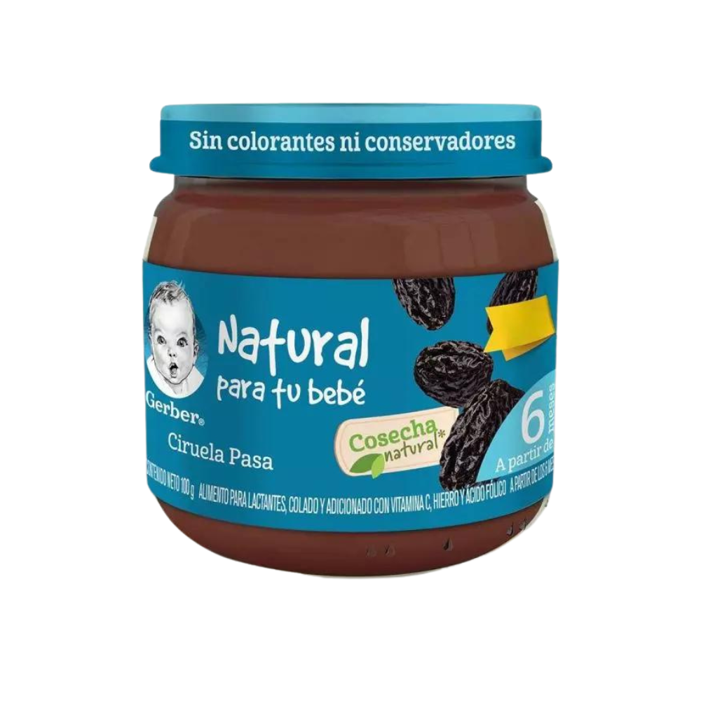 Papilla Gerber Cosecha Natural Ciruela Pasa 100g