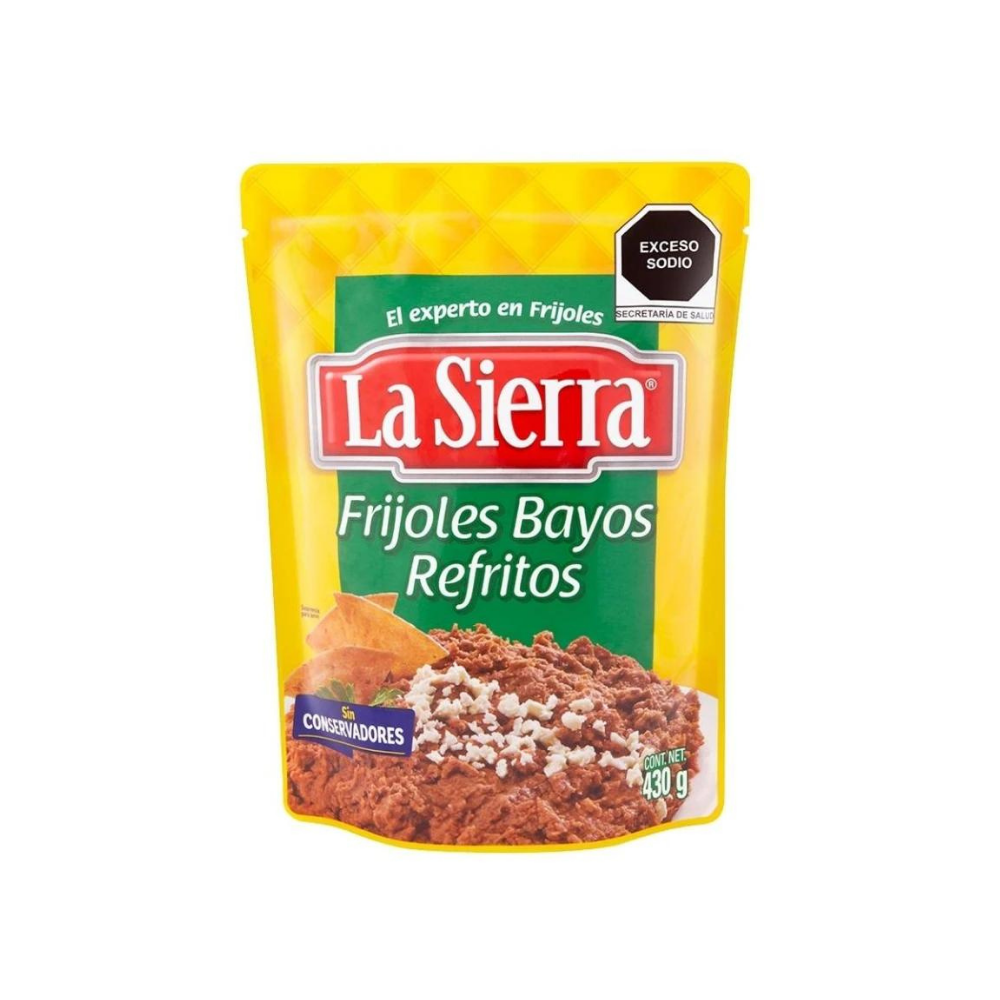 FRIJOLES LA SIERRA BSA BAYOS REFRITOS 430