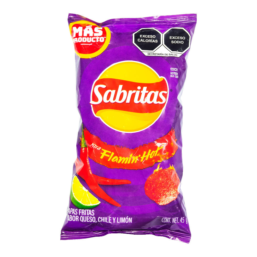 SABRITAS PAPAS FLAMIN HOT 45