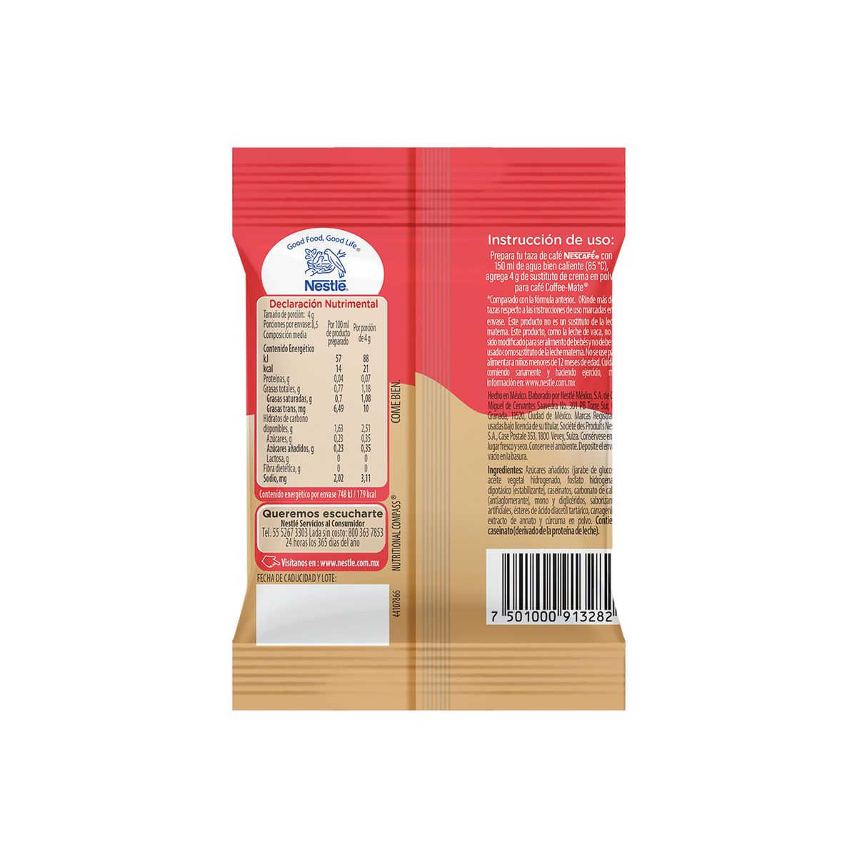 Sustituto de Crema para Café Coffee Mate Polvo Original 34g