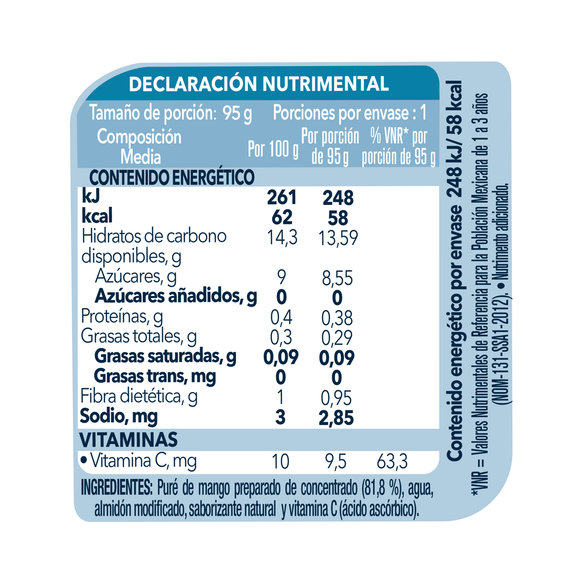 Papilla Gerber Junior Etapa 4 Mango Pouch 95g