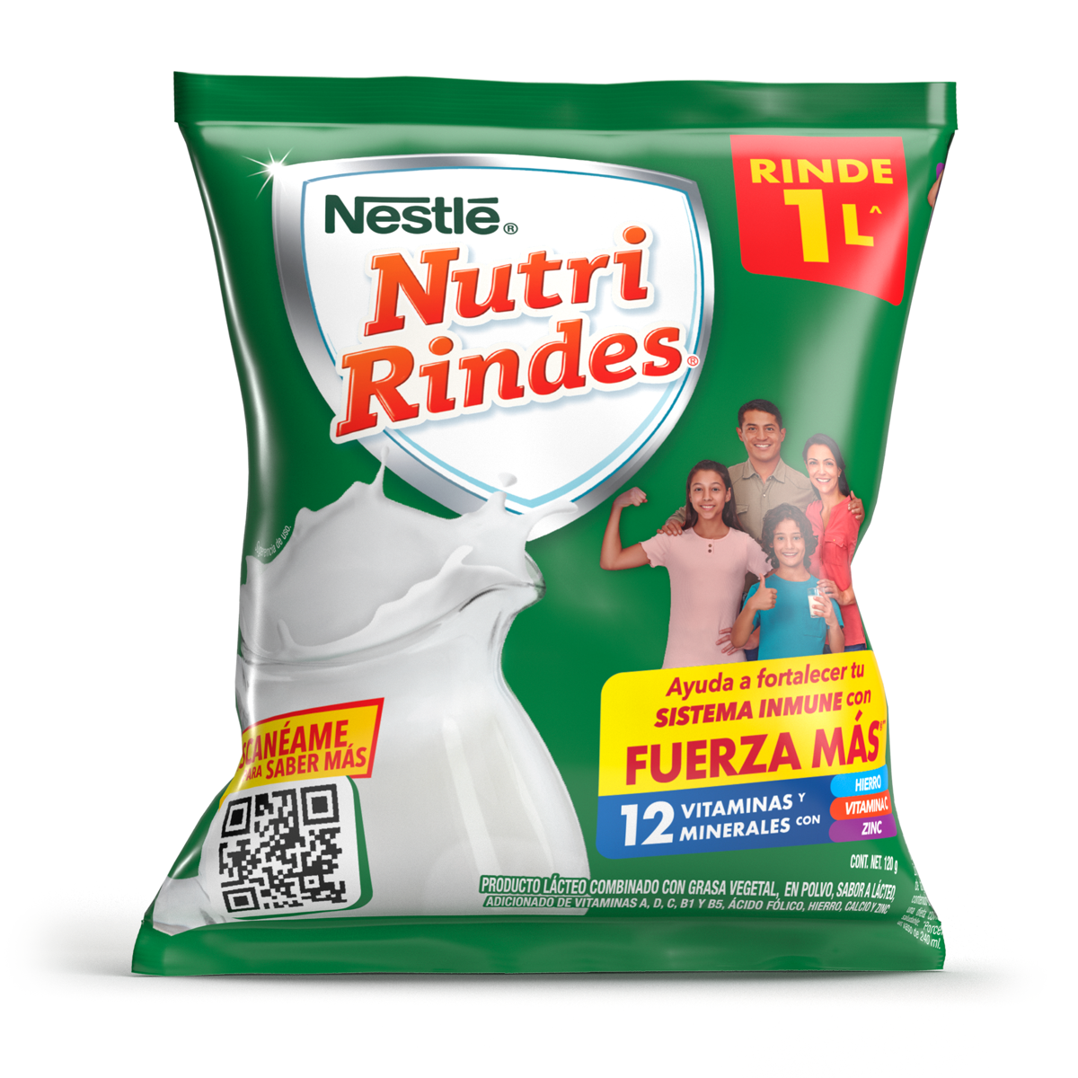 Producto Lácteo Combinado con Grasa Vegetal Nutri Rindes 120g