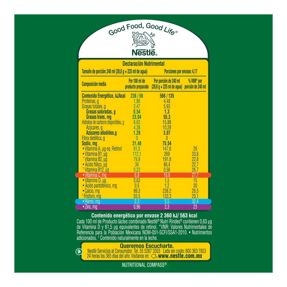Producto Lácteo Combinado con Grasa Vegetal Nutri Rindes 120g