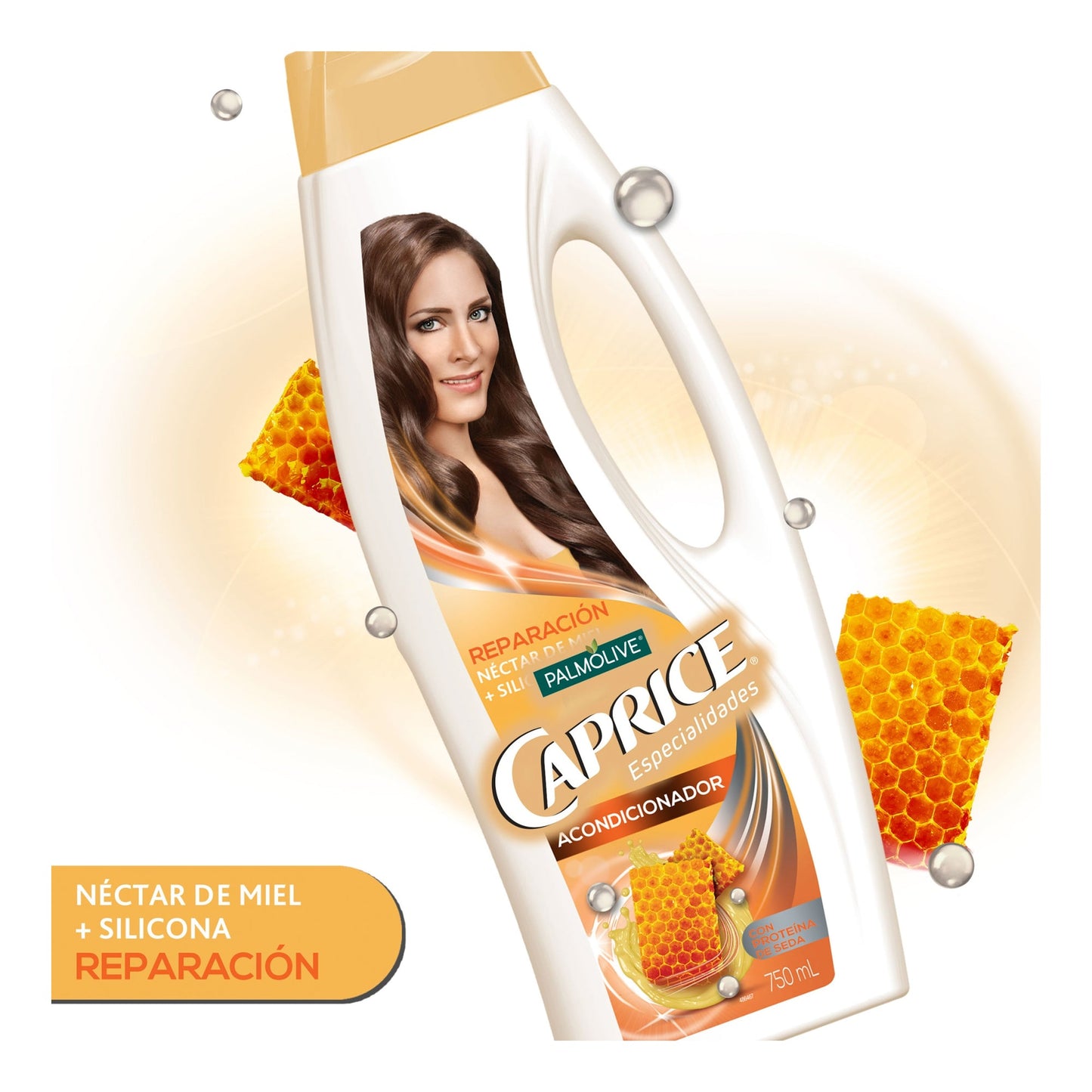 Acondicionador Caprice Especialidades Reparación Néctar de Miel y Silicona 750 mL