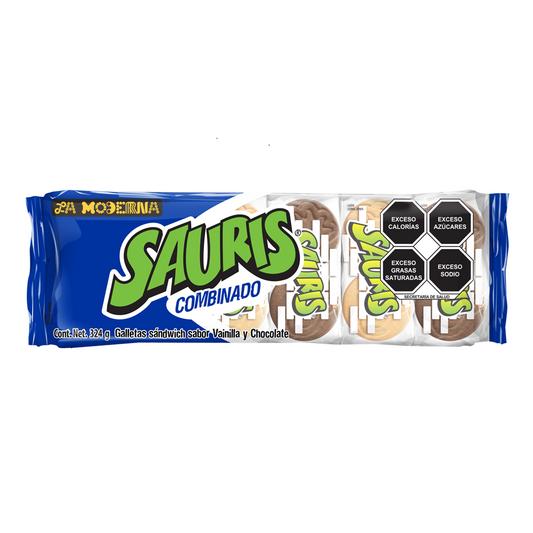 Galletas Sauris Sabor Combinado La Moderna 324 G
