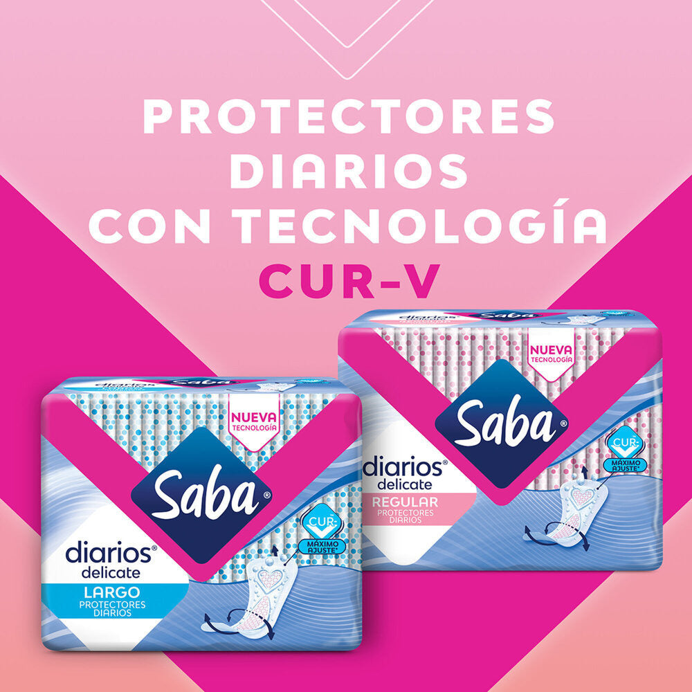 Protectores Saba Diarios Delicate Regulares 28 piezas