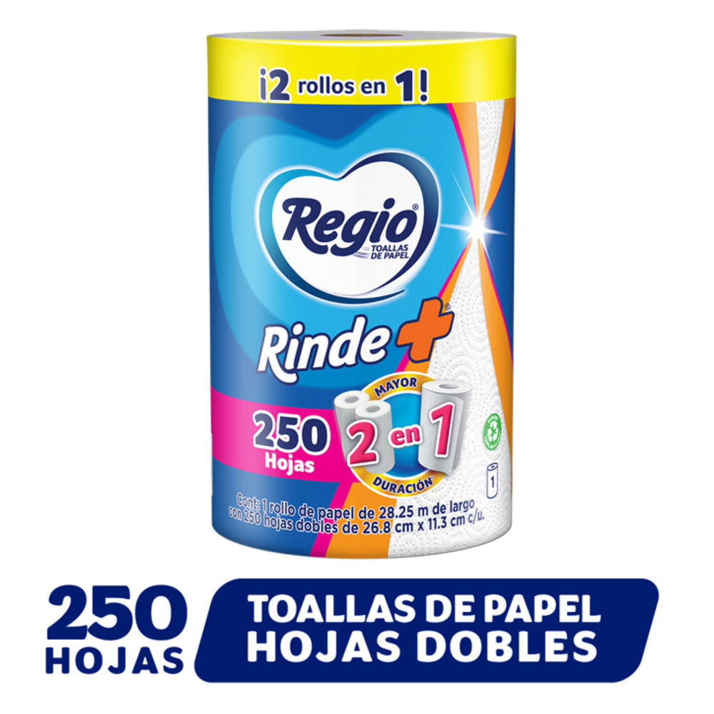 Toallas de Papel Regio Rinde Más 1 rollo