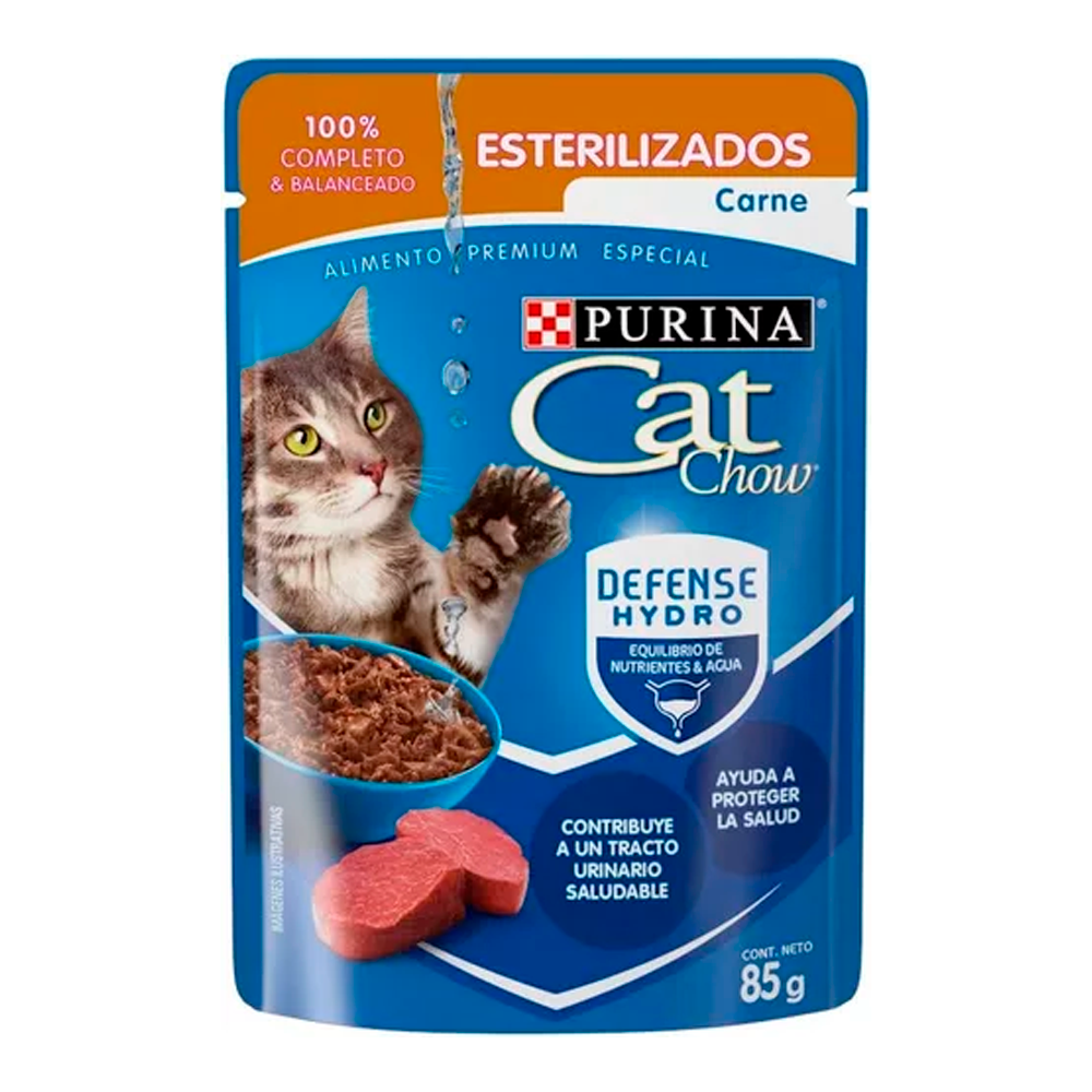 AL. CAT CHOW POUCH CARNE 85 GRS