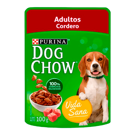Dog Chow Pouch Cordero 100 gr para Perro Adulto