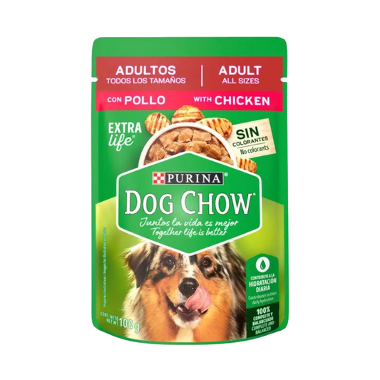 Dog Chow Pouch Pollo 100 gr para Perro Adulto