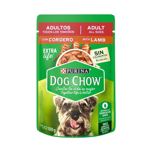Dog Chow Pouch Cordero 100 gr para Perro Cachorro