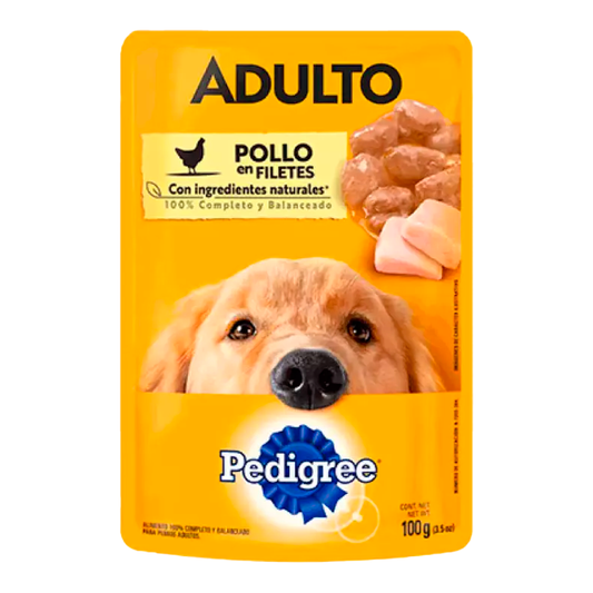 AL. PEDIGREE POUCH AD. POLLO 100 GRS