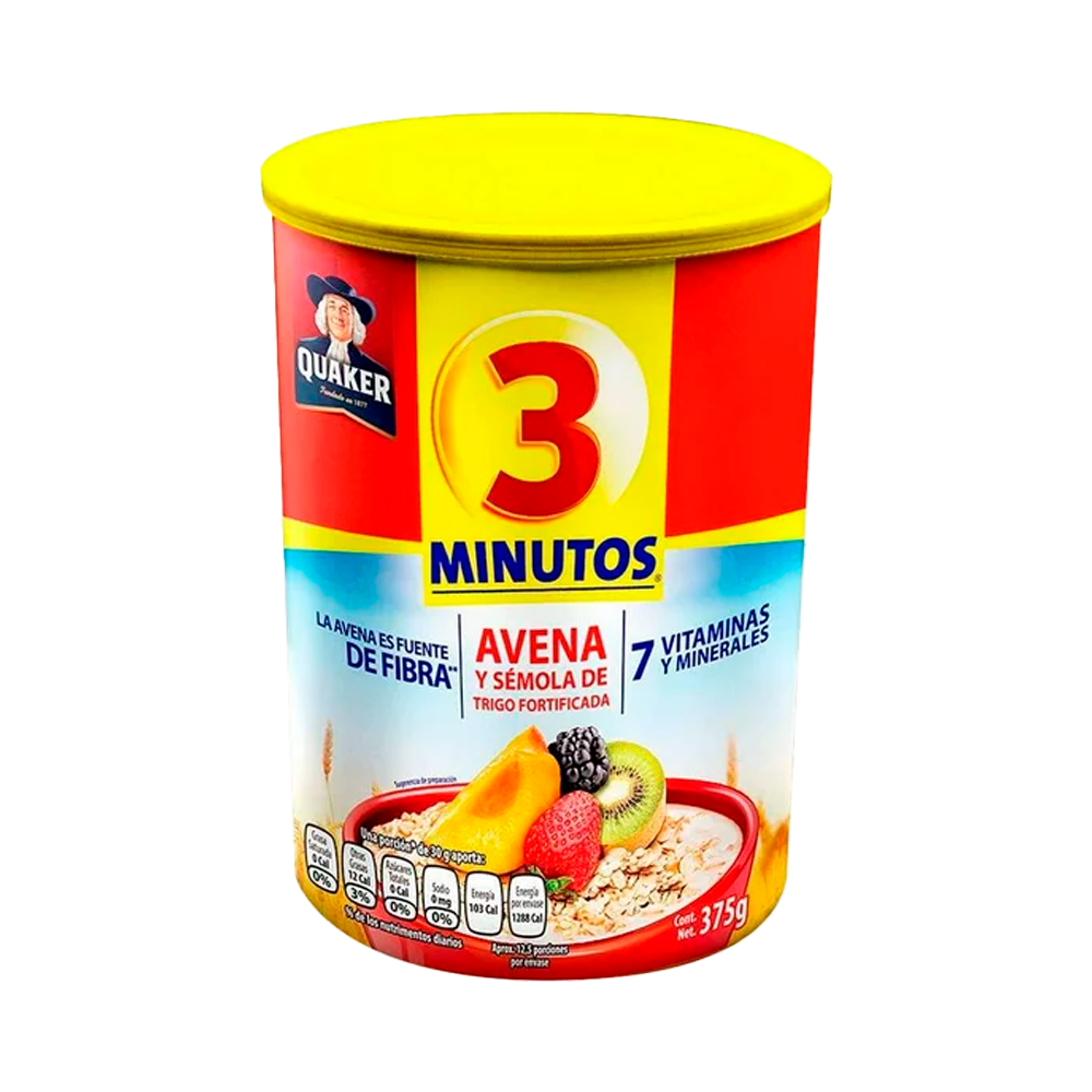 AVENA 3 MINUTOS .375 BOTE