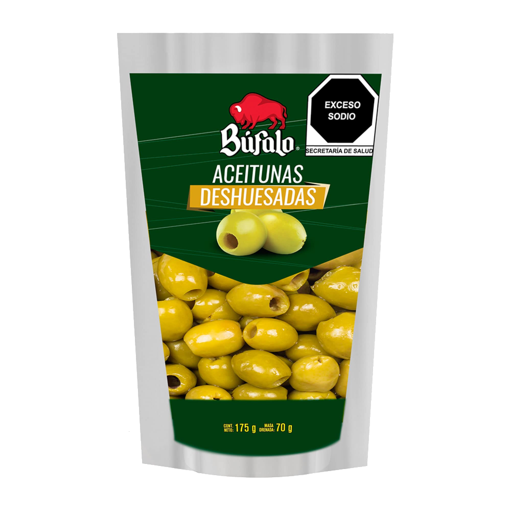 ACEITUNA BUFALO 175 S/HUESO