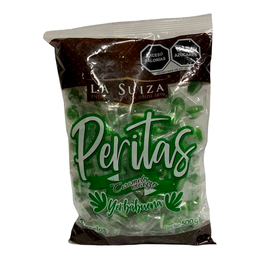 CARAMELO LA SUIZA PERLITA MENTA 500