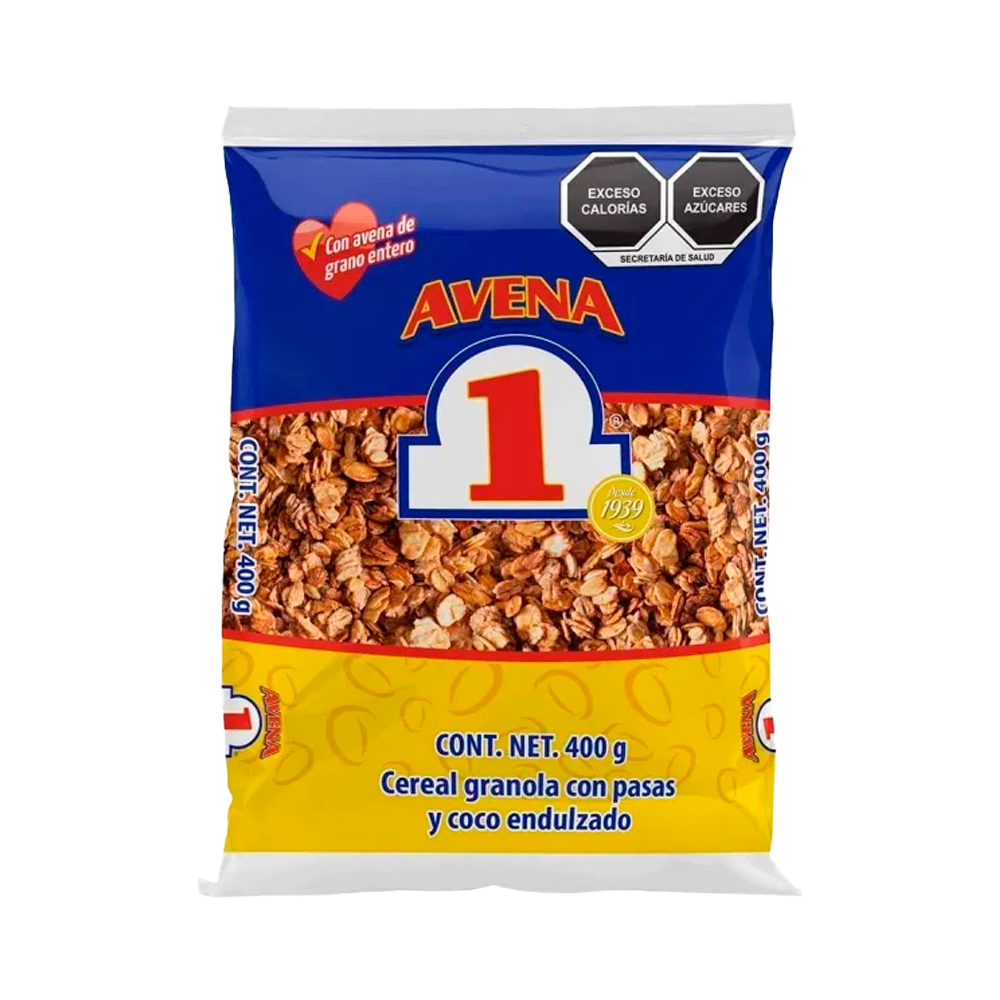 CER. GRANOLA N° 1 PASAS-COCO 400